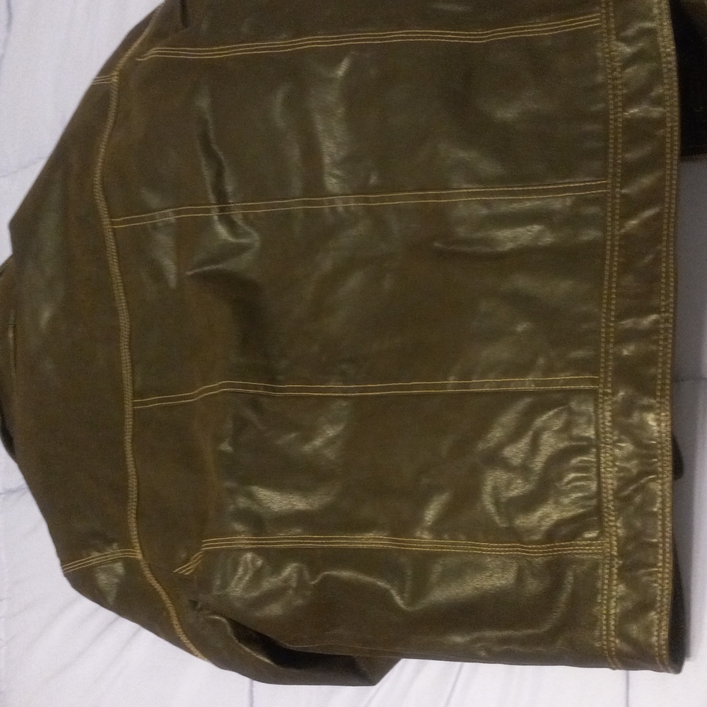 Leather Coat Large - image 2
